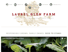 Tablet Screenshot of laurelglenfarm.com